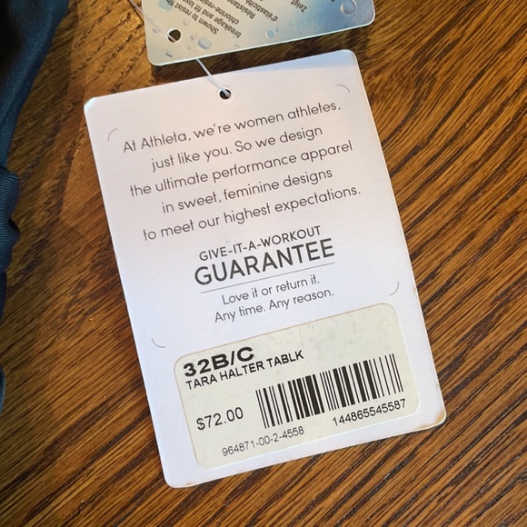 Athleta Black Halter Tara Tankini Swimsuit 32 B/C NWT - Picture 6 of 11